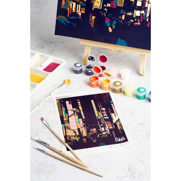 Kit de peinture par numéro pour adulte, kit de peinture sur par numéro pour enfants ou débutants pinceaux de peinture, pigment acrylique, peinture à dessin,40 x 50 cm sans cadre(voiture rétro