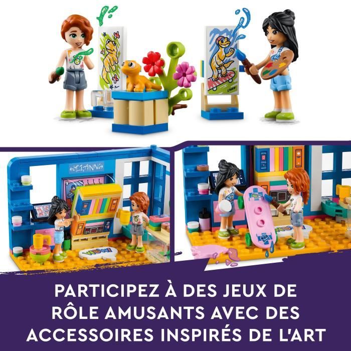 LEGO® Friends 41739 La Chambre de Liann, Jouet de Maison Mini-Poupées, pour  Enfants 6 Ans - Cdiscount Jeux - Jouets