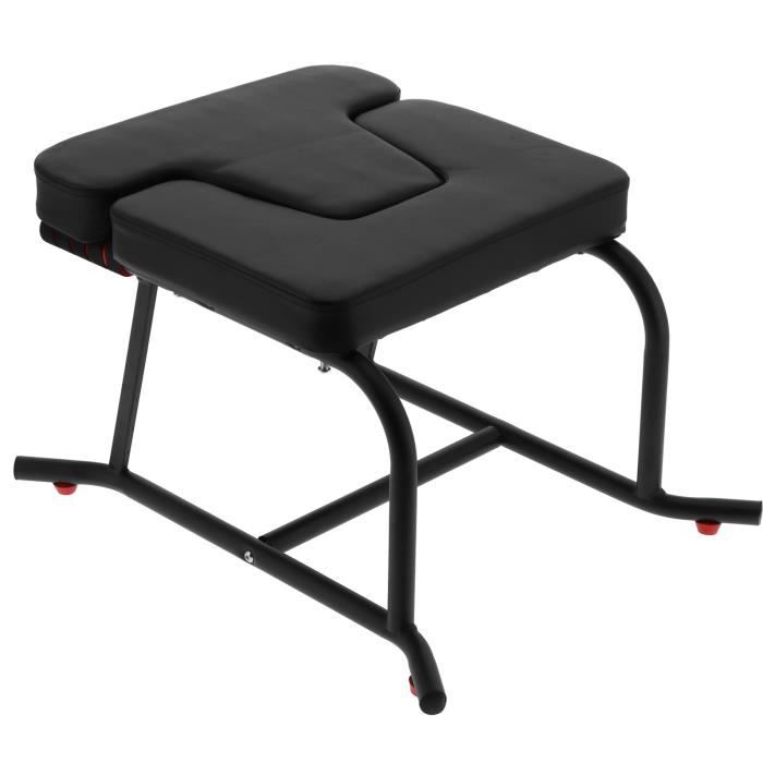 Chaise De Yoga Inversé Noire – Banc D'appui-tête Pour Fitness Et Gym à Domicile, Neuf, Garantie 3 Ans