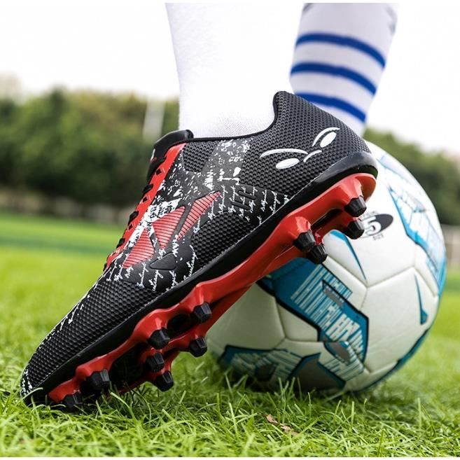 Chaussures de football , chaussures de football à crampons en caoutchouc,  chaussures d\entraînement en plein air, pour enfants ble - Cdiscount Sport