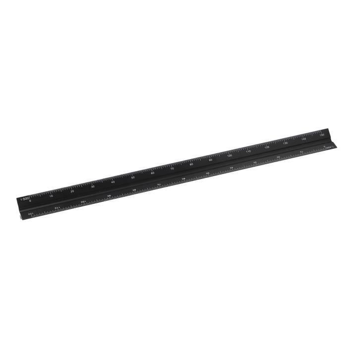 Règle Triangulaire Aluminium 30cm - 6 échelles Précision - Pour Ingénieur, Cartographe, Bricolage