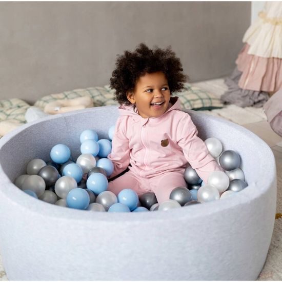 Piscine à Balles Enfant MISIOO - 90x30 Cm Avec 200 Balles | Intérieur/extérieur Imperméable | Dès 1 An