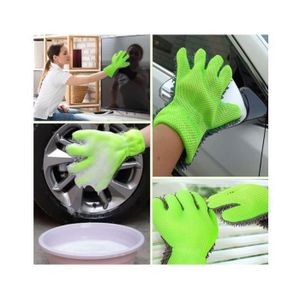 Gant de Lavage Microfibre Chenilla pour Lavage de Voiture Absorbante, 2 pièces Chenille Gants de