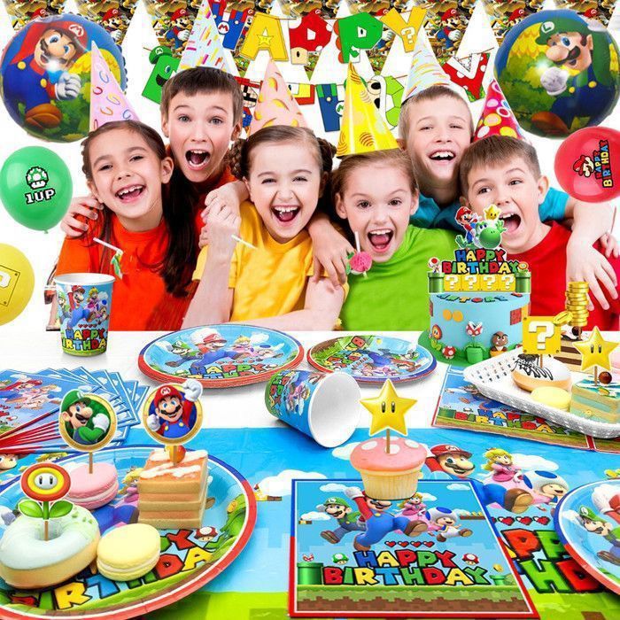 Kit Décoration Anniversaire Enfant 8 Ans - Ballons, Banderolet, Autocollants