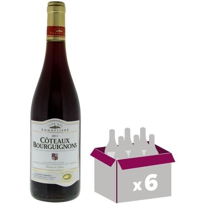 Coteaux Bourguignons Vin de Bourgogne - Rouge - AOC - 75 cl x6