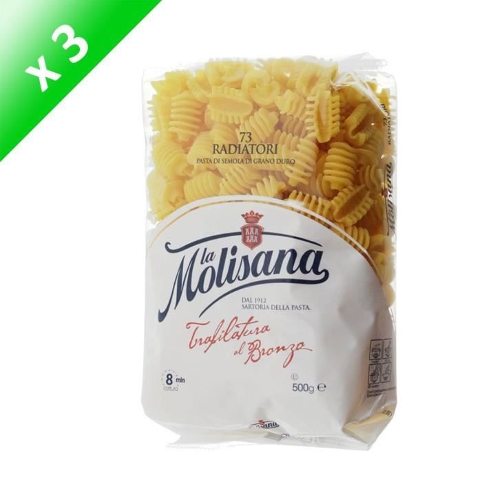 LA MOLISANA Pâtes Radiatori N°73 3x 500 g Cdiscount Au quotidien