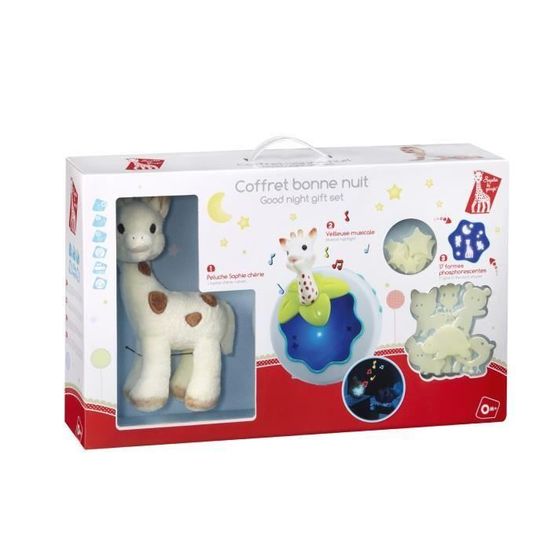 Coffret Sophie La Girafe - Mon Premier Noël - Peluche, Chaussette Et Jouet D'Éveil - Cadeau Bébé
