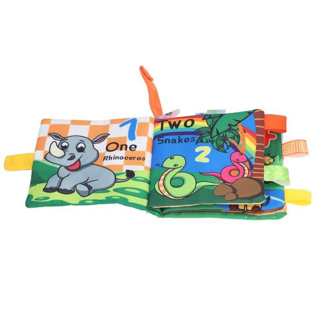 Xli Livre En Tissu Pour Bebe Livre En Tissu Ameliore La Capacite Cognitive Couleurs Vives Livre En Tissu Tridimensionnel Cdiscount Puericulture Eveil Bebe