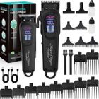 RITONDA Tondeuse Cheveux Professionnelle pour Hommes Tondeuse et Rasoir Rechargeable avec Chargeur USB, Réglable pour Barbe & Cheveux