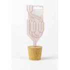 Bouchon Liège Avec Trou 46/36mm + Barboteur Plastique - Fermentation Vin - Dame-Jeanne - Bonbonne