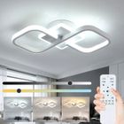 DELIPOP Plafonnier LED Dimmable - Style moderne - 40W Acrylique Lampe de plafond pour salon chambre salle à manger - Blanc-Dia 40cm