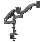 E ERGOSOLID NB H180 – Support orientable robuste GAMER PRO pour deux écrans PC 17-27 pouces