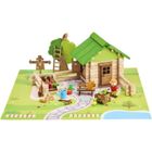 Jeu de Construction Maison et Jardin - JEUJURA - Bois Naturel - 135 Pièces