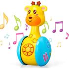 KATOOM Jouet musique bébé, Jouet Girafe, Jouet bébé interactif avec Sons et Lumières pour Naissance Garçons Filles de 6-36 mois