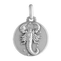 Médaille Argent zodiaque scorpion