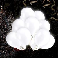 50PCS LED Ballons lumineux à LED Blanc lampe Party Mariage St Valentin Anniversaire Fetes
