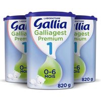 Laboratoire Gallia Galliagest 1, Lait en poudre pour bébé, De 0 à 6 Mois, 820g (Packx3)