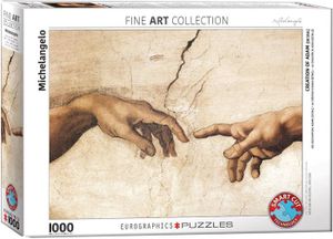 PUZZLE Puzzle Création d'Adam par Michelangelo (1000 pièc