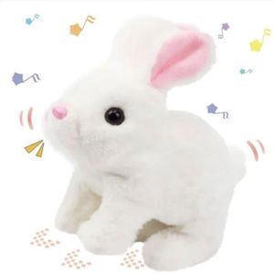 Jouet Lapin En Peluche électrique Et Réaliste - 17cm, Pour Enfants (Neuf)