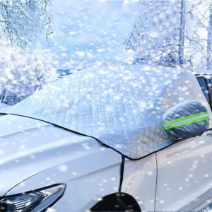 Couverture Pare-brise CampTeck Couverture Pare-brise Universelle CampTeck 145x119cm - Anti-givre Et Protection Solaire - 4 Saisons - Argent Protège Pare Brise Gel