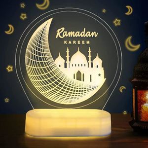 LAMPE DECORATIVE Lampe Lune Etoile Eid Mubarak - Ramadan Décoration