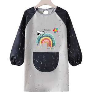 Tablier De Peinture Imperméable Pour Enfants Manches Longues - Tailles 1 à 14 Ans - Avec Poche - Réutilisable