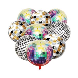 Ballon aluminium boule disco de couleur argent pour votre discothèque