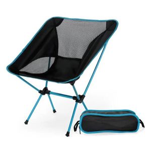 CHAISE DE CAMPING Chaise bleu ciel - Table de chaise pliante de camp