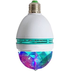 AMPOULE - LED Ampoule E27,3W E27 RGB Triangle Ampoules Changement De Couleur Effet,De Boule De Cristal DJ Lumières,Disco LED,Pour la danse de fête