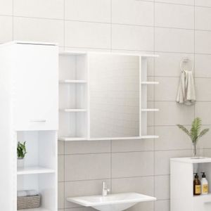 COLONNE - ARMOIRE SDB Meuble de salle de bain à miroir Design - FNCM® - 