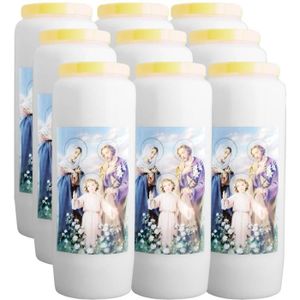 br/ûle 9 Jours Christ-en-or Lot de 2 Bougies Neuvaines Sacr/é-Coeur de J/ésus 100/% v/ég/étale