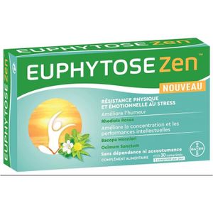 COMPLEMENTS ALIMENTAIRES - VITALITE Euphytose Zen 30 comprimés