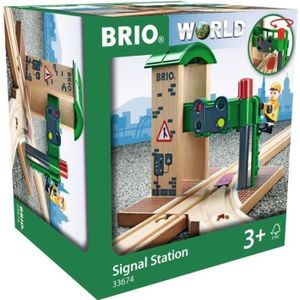 CIRCUIT Brio World Station de Controle et d'Aiguillage - Accessoire pour circuit de train en bois - Ravensburger - Mixte dès 3 ans - 33674