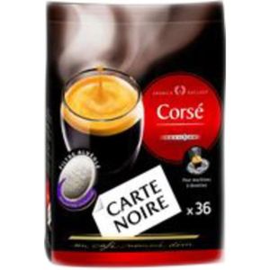 Carte noire corsé café n°6 aromatique 36 dosettes - Tous les produits cafés  en dosettes - Prixing