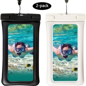 Étui Étanche Universelle pour Téléphone Coque Étanche IPX8 Plongée Étui 15M  Sous-Marine pour Smartphone de 4.7-6.9'', Noir & Bleu - Cdiscount Sport