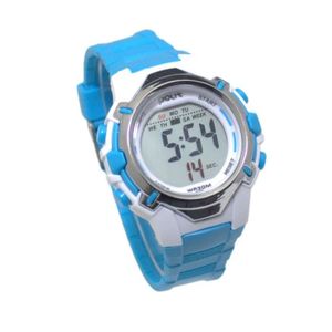 MONTRE Montre Enfant Bleu Turquoise quartz digitale sport chrono alarme etanche