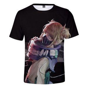 S H03 Monifuon Boku No Hero Academia Shirt 3D Imprim/é Anime Tee Shirt /à Manches Courtes O-Neck Summer Tops pour Femmes Filles