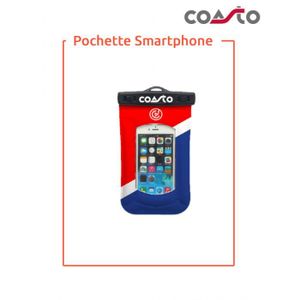 BIDON - SAC ÉTANCHE Pochette étanche pour smartphone - Coasto - bleu rouge - compatibilité universelle