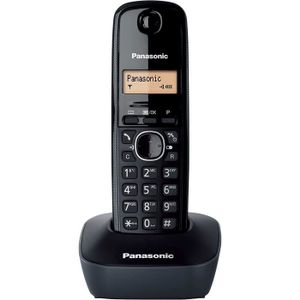 Téléphone fixe Panasonic KX TG1611SPH Telephone sans fil Noir