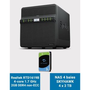 SERVEUR STOCKAGE - NAS  Synology DS423 2GB Serveur NAS SKYHAWK 12To (4x3To