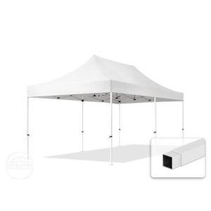 TONNELLE - BARNUM Tente pliante TOOLPORT 3x6 m - Acier, PES 300g/m², blanc