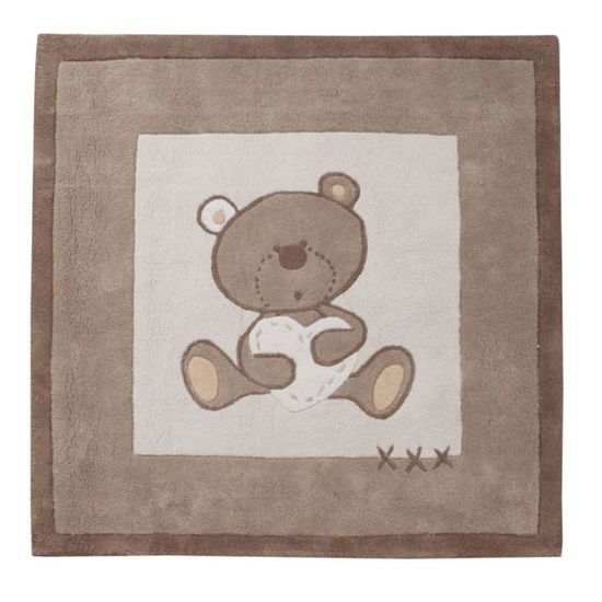 Candide Kuscheldecke Für Babys, 105x146 Cm, Beige Mit Teddy-Applikation – Superflauschig & Bei 30°C Waschbar