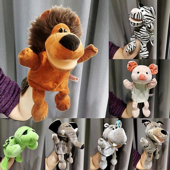 Marionnette à Main Lion Beleduc - Peluche Douce Pour Enfants 3 Ans Et Plus - Éveil Et Imagination