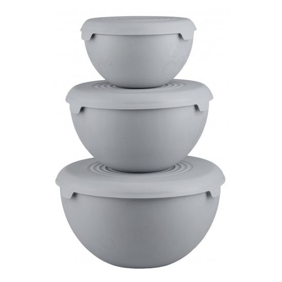 Lacor Set De 4 Bols Practic Empilables 100% Sans BPA - Bol Mélangeur 3,5L, Égouttoir 2L + 2 Carafes Mesureuses 1L/0,5L - Lave-vaisselle