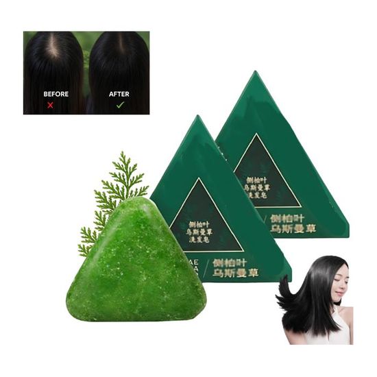 Savon Shampoing Solide Triangle Vert Nature Green - Neuf, Origine Chine