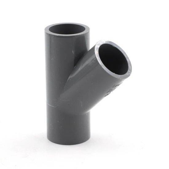 Té incliné-3l4 pouces-25mm-Connecteur De Tuyau Pvc Gris Id Joints Coude ...