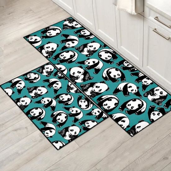 Tapis De Cuisine Antidérapant Framics Motif Ours - 2 Tapis Imperméables Anti-fatigue - Neuf