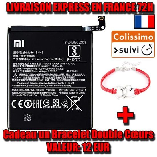 Batterie OuiSmart Compatible Xiaomi Redmi Note 8T - Avec Outils De Remplacement