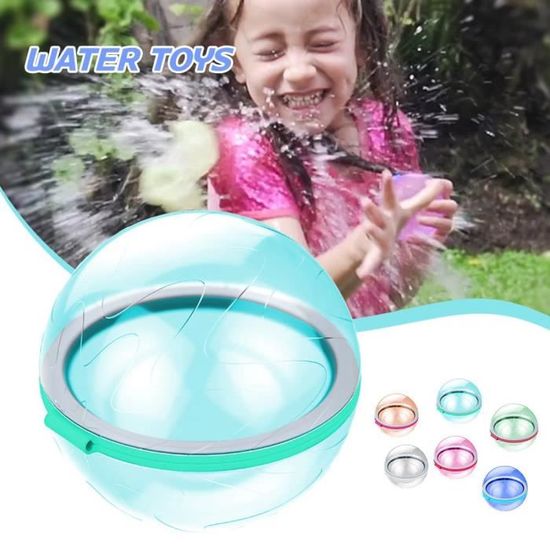 12 Ballons D'eau Réutilisables En Silicone - Remplissage Rapide Magnétique, Auto-scellants, Pour Jeux D'été
