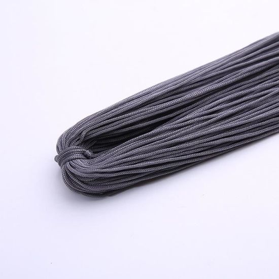 Cordon Tressé Elegance Vintage 6mm - Macramé - Écheveaux Ouverts - Gris, Marine, Rose